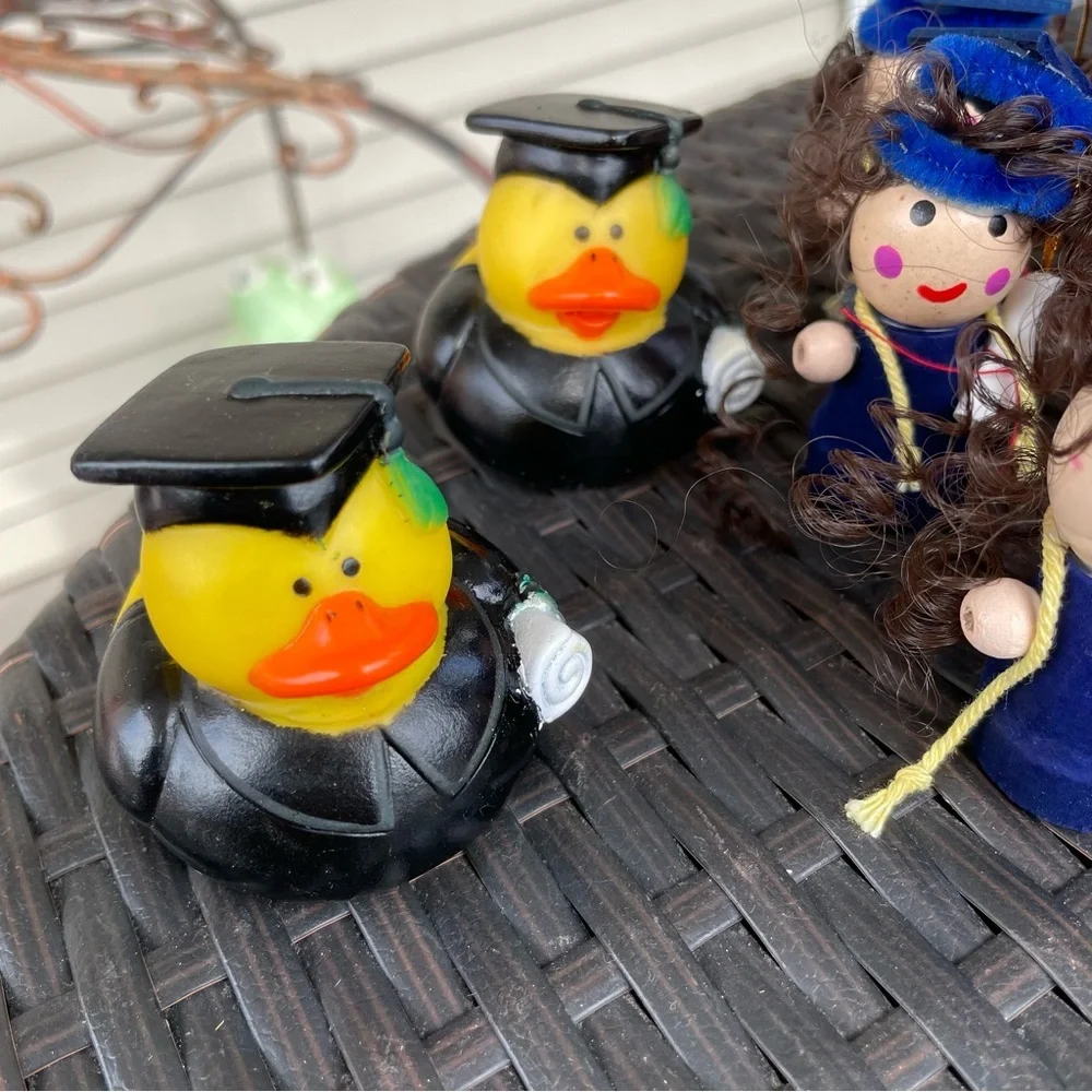 Handmade Graduation Girls and Graduation Rubber Ducks